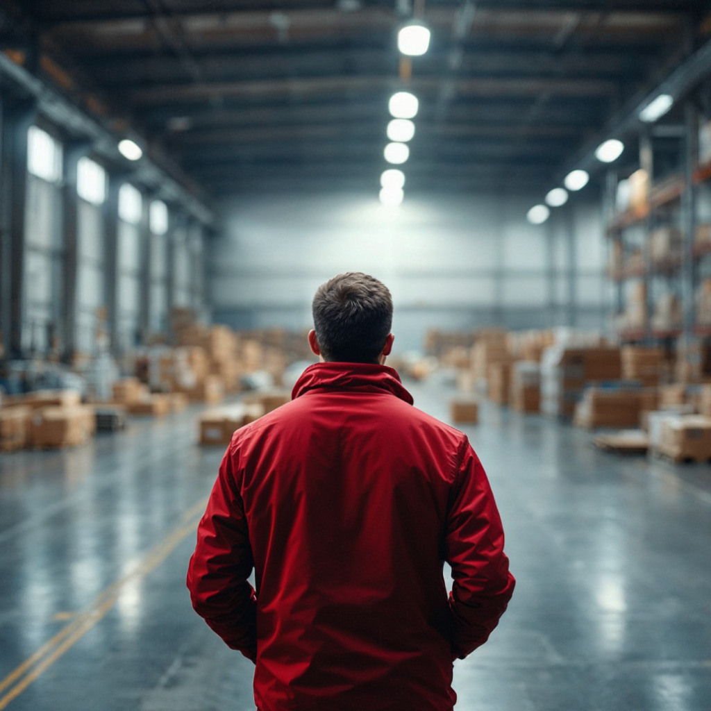 man in the warehouse