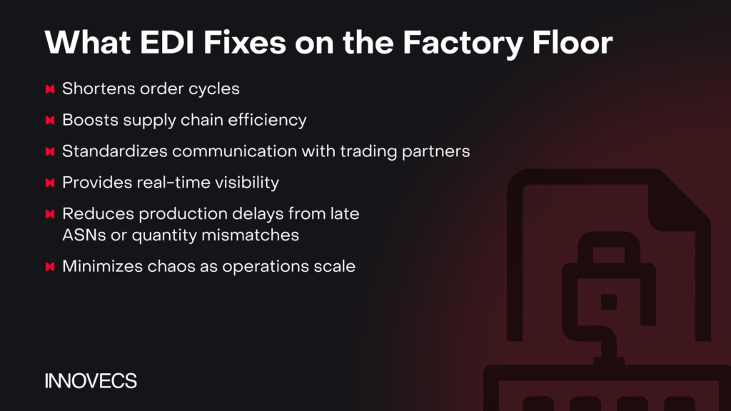 Benefits of EDI in manufacturing with Innovecs
