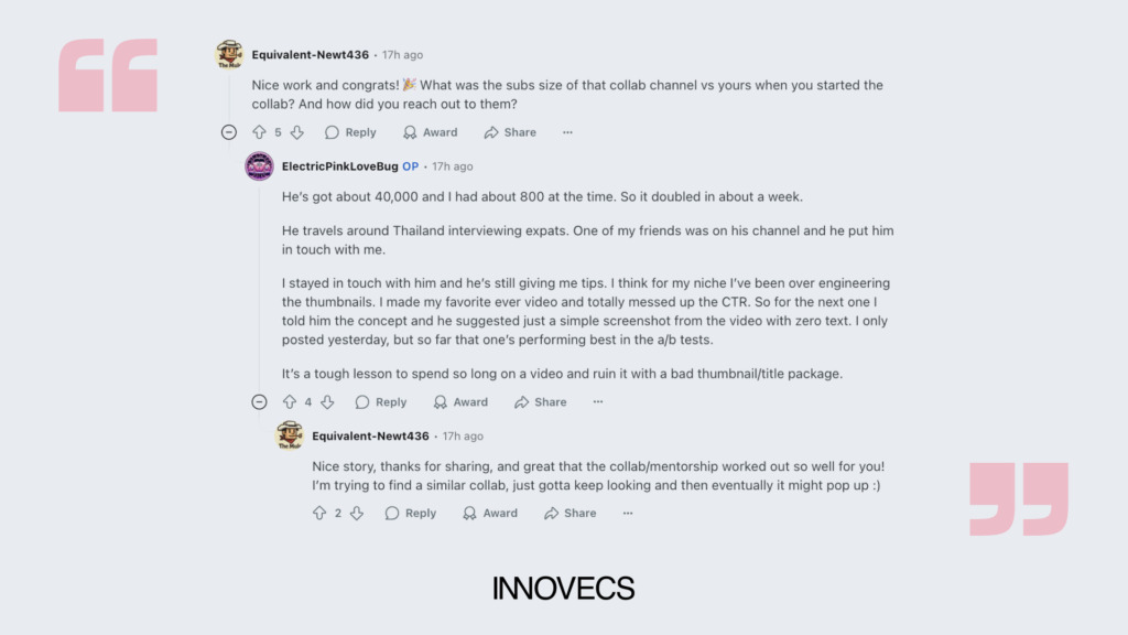 community collaboration discussion thread