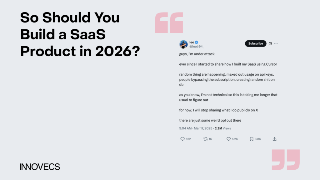 Screenshot illustrating a public discussion about security and operational challenges faced by a SaaS founder
